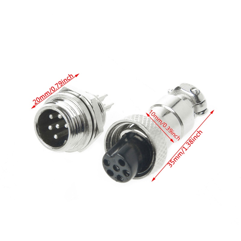 Đầu Nối Dây Điện 12mm 2 / 3 / 4 / 5 / 6 Pin GX12