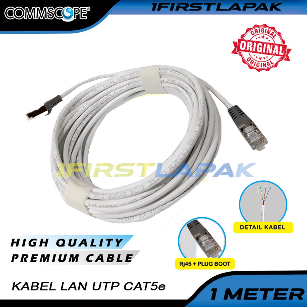 Dây Cáp Kết Nối Mạng Lan Utp Cat5E Amp 1m Utp Cat 5e Dài 1m