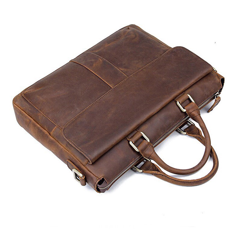 [ BẢO HÀNH DA 10 NĂM ] CẶP DA BÒ ĐỰNG LAPTOP | BigBuy360 - bigbuy360.vn