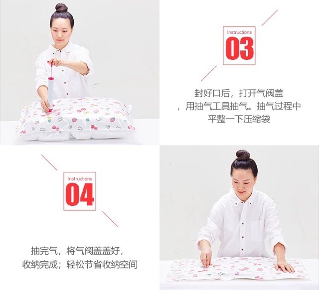Túi hút chân không và bơm tay bán lẻ