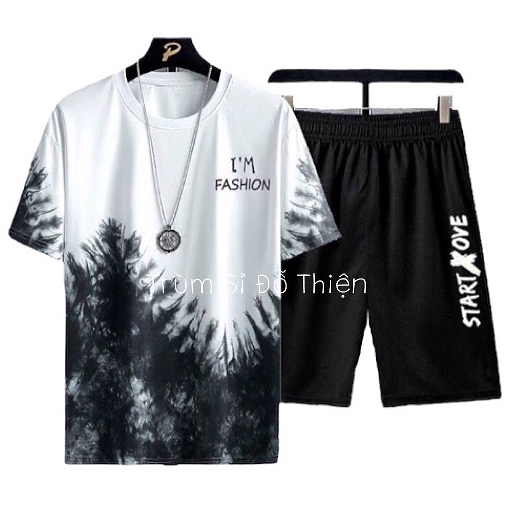 ĐỒ BỘ NAM THUN LẠNH  FREESHIP  BỘ THỂ THAO TẬP GYM I'M FASHION CỎ CÂY TẬP GYM MẶC NHÀ NAM NỮ PHONG CÁCH TRẺ TRUNG