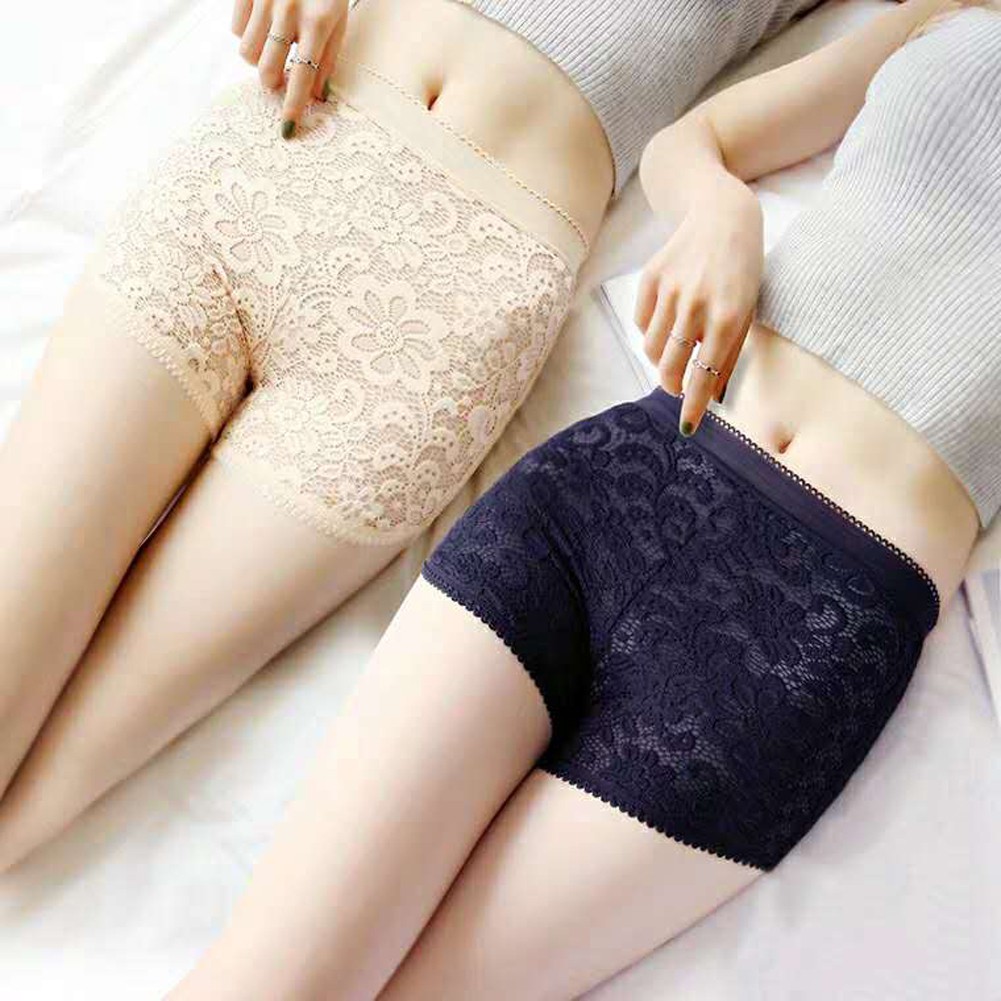 18422 Quần Lót Ren Ngắn Lưng Ba Điểm Ren An Toàn Dành Cho Nữ