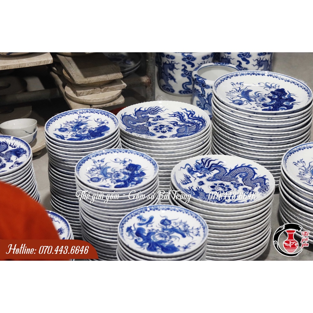 Đĩa bày ngũ quả/ Mâm bồng Gốm sứ Bát Tràng