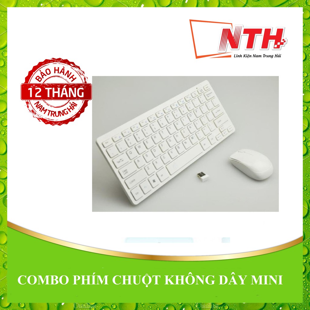 Combo Phím + chuột thời trang không dây mini | BigBuy360 - bigbuy360.vn