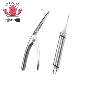 Dụng cụ lấy chỉ tôm và dụng cụ bóc vỏ tôm thép không gỉ dành cho nhà bếp