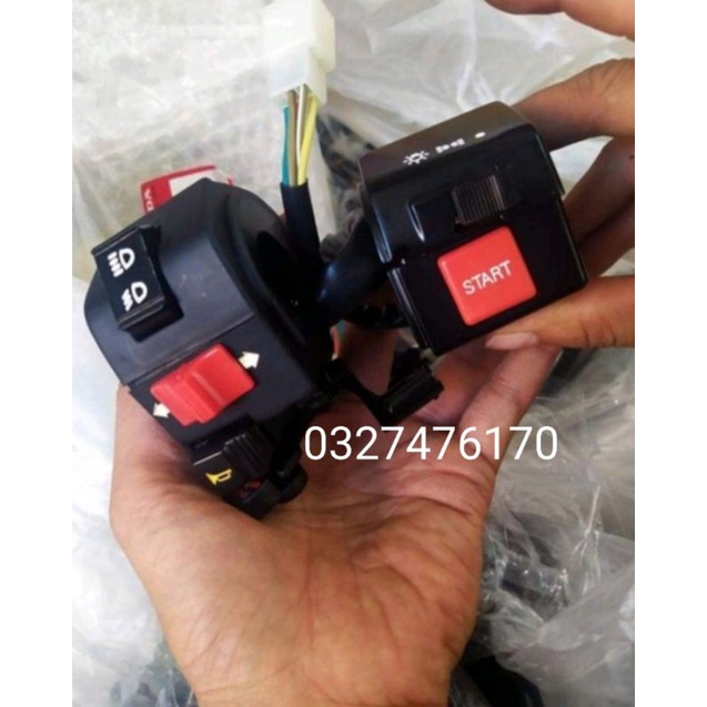 Cặp cùm công tắc xe DREAM lùn zin honda thái chính hãng