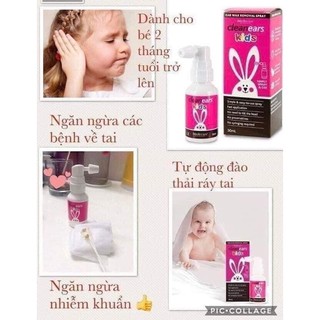 New xịt tan ráy tai cho bé cleanears kids 30ml - ảnh sản phẩm 2