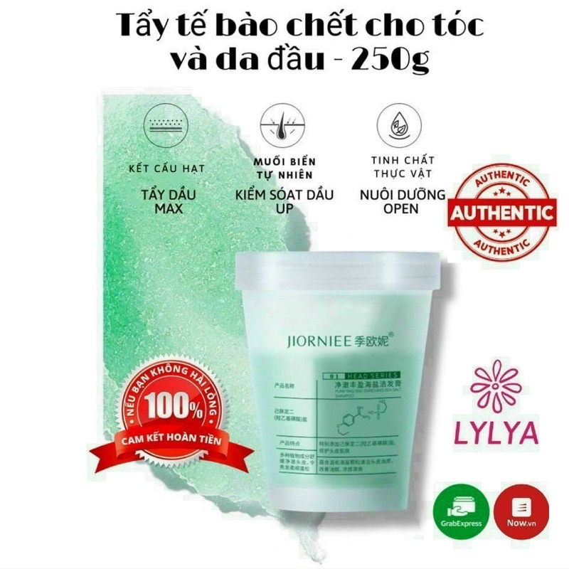Tẩy da chết da đầu JIORNIEE kiểm soát dầu nhờn giảm bết tóc