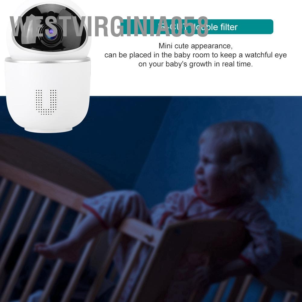 Có thể bán buôn Không dây Mini PTZ 1080P HD WiFi Bảo mật Camera IP IR Màn hình an toàn Thẻ nhớ Màu trắng Westvirginia058 Hàng giao ngay