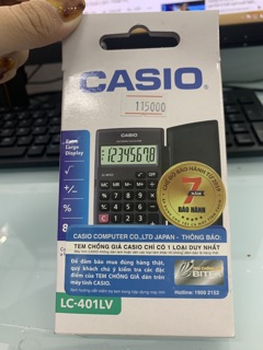 Máy tính CASIO LC401LV-BK Chính Hãng