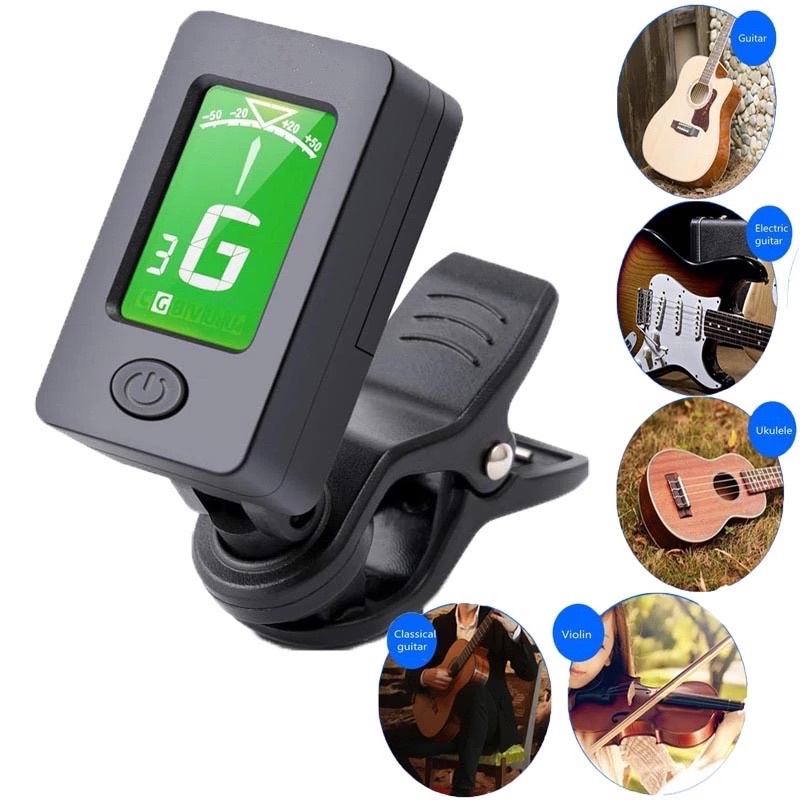 Máy lên dây đàn guitar ukulele violin Tuner chất lượng