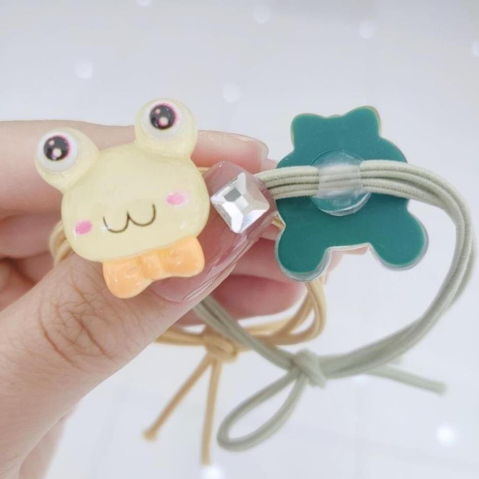 Dây buộc tóc ếch trong suốt siêu cute S4CT20