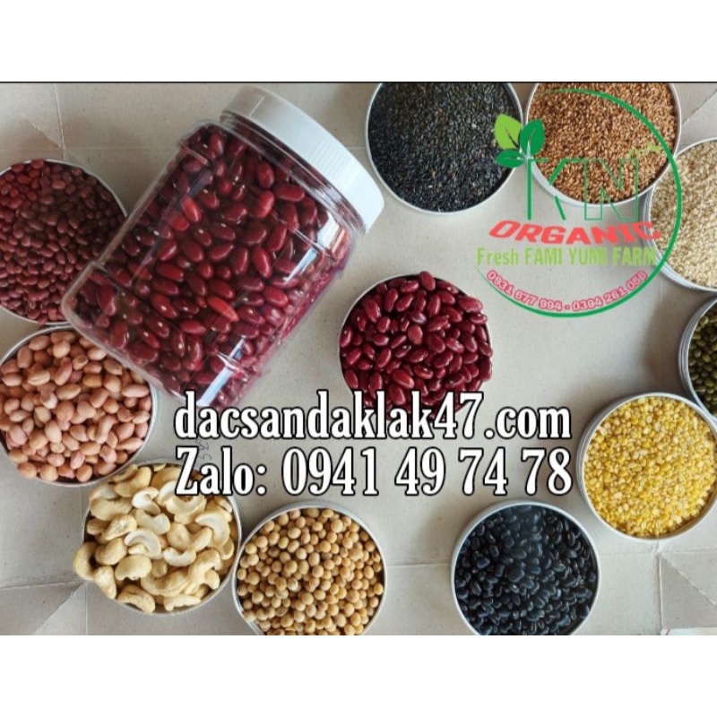 Đậu đỏ hạt to hữu cơ của nông trại Famiyumifarm 500g