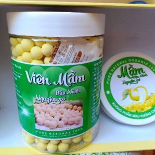 500gr Viên mầm đậu nành nguyên xơ handmade