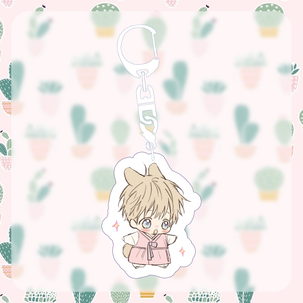 Móc khóa NO LOVE ZONE BL Không Chốn Yêu Đương manhwa chibi xinh xắn