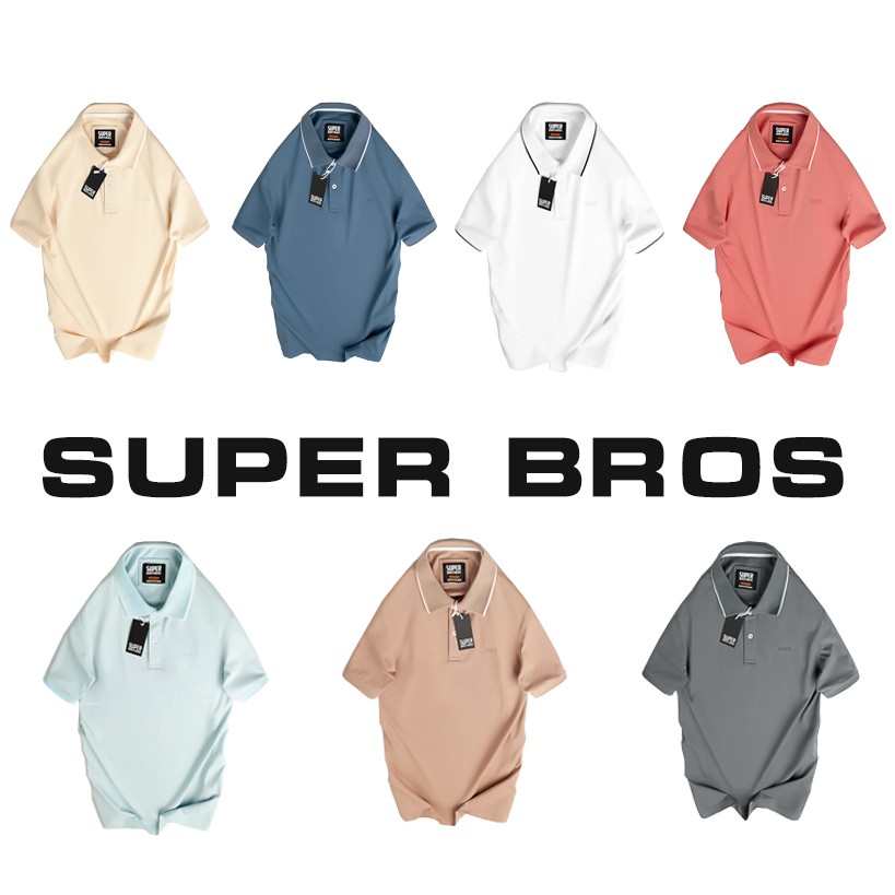 Áo Thun Có Cổ Polo Nam Hàng Hiệu SUPER BROS Xịn, Đẹp Với Nhiều Màu Nam Tính. Cam Kết Hàng Chính Hãng.