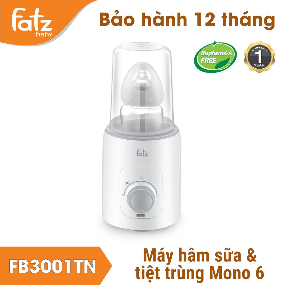 💁💁MÁY HÂM SỮA VÀ TIỆT TRÙNG FATZBABY - MONO 6 - FB3001TN💁?CHÍNH HÃNG💁💁