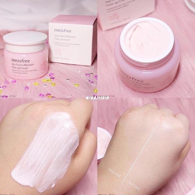 Kem Dưỡng Ẩm Innisfree Hoa Anh Đào Cherry Blossom Jelly Cream Hàn Quốc 50ml-Kem Dưỡng Trắng Da | BigBuy360 - bigbuy360.vn