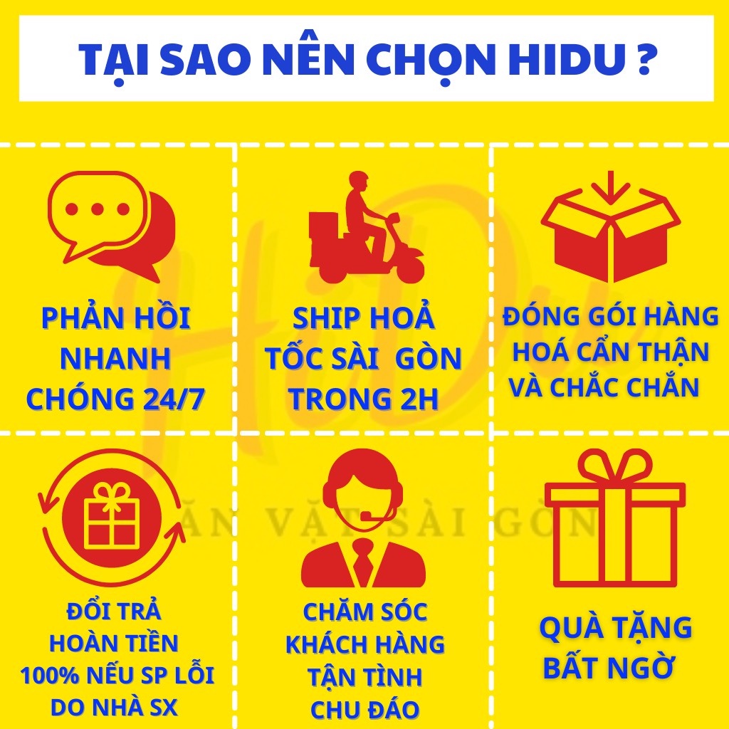 Da heo mắm hành HiDu chiên giòn tỏi ớt siêu ngon