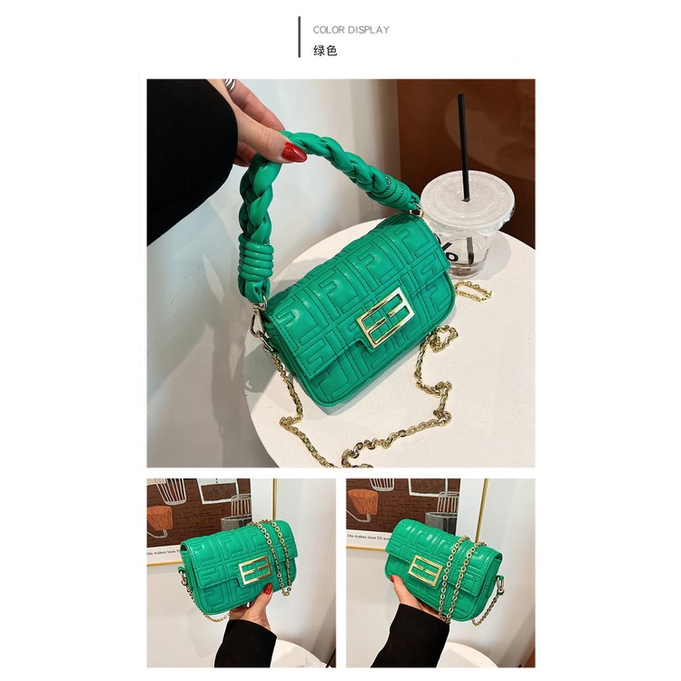 Túi Đeo Vai Hình Vuông Cỡ Nhỏ Thêu Họa Tiết Độc Đáo Thời Trang Cho Nữ