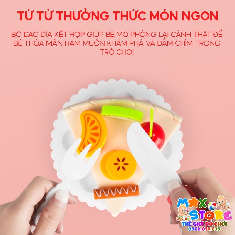 Đồ Chơi Tiệc Trà Cắt Bánh Sinh Nhật Vui Nhộn 85 Chi Tiết Có Đèn Và Nhạc Cho Bé