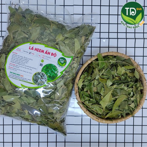 Lá neem Ấn Độ sấy khô (cây xoan Ấn Độ), cây vạn năng cho sức khỏe con người [250 gr - 1kg] I Kho thảo dược 24h