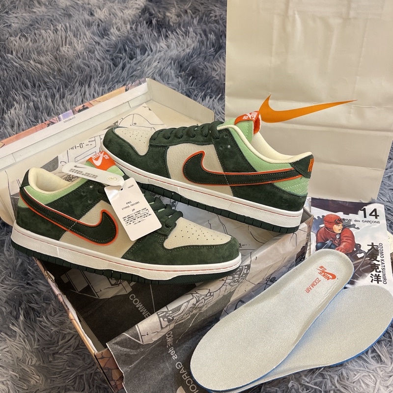 GIÀY SB DUNK WHITE GREEN LAU AU SC [ Full Box + Free Ship ]