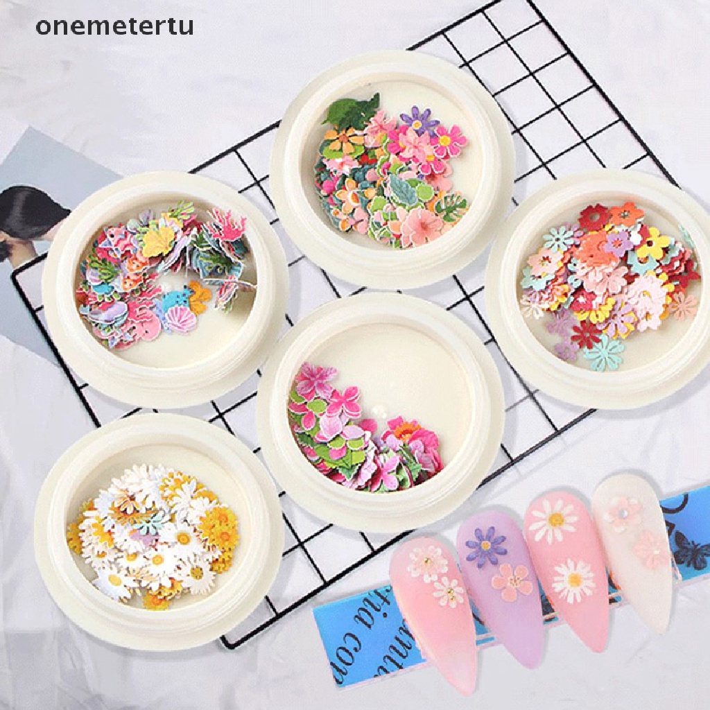 Hộp 50 Miếng Bột Gỗ Hình Hoa Hồng Trang Trí Móng Tay Nghệ Thuật DIY