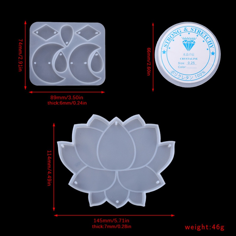 Khuôn Làm Chuông Gió Thủ Công DIY Bằng Nhựa Resin Để Trang Trí Giáng Sinh