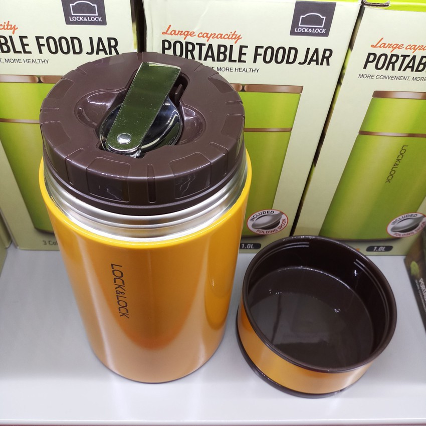 Hộp Giữ Nhiệt Đựng Thức Ăn Lock&amp;Lock Column Food Jar LHC8023 (1000ml) - HÀNG CHÍNH HÃNG