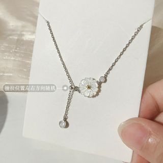 ( HÀNG CÓ SẴN CÓ VIDEO ẢNH THẬT )Dây chuyền bạc hoa cúc S925