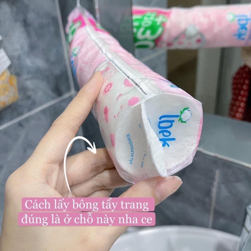 Bông tẩy trang Ipek 150 miếng Cotton Pad.
