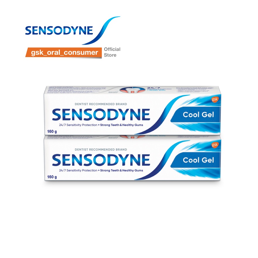 Bộ 2 Kem đánh răng Sensodyne Cool Gel 160g