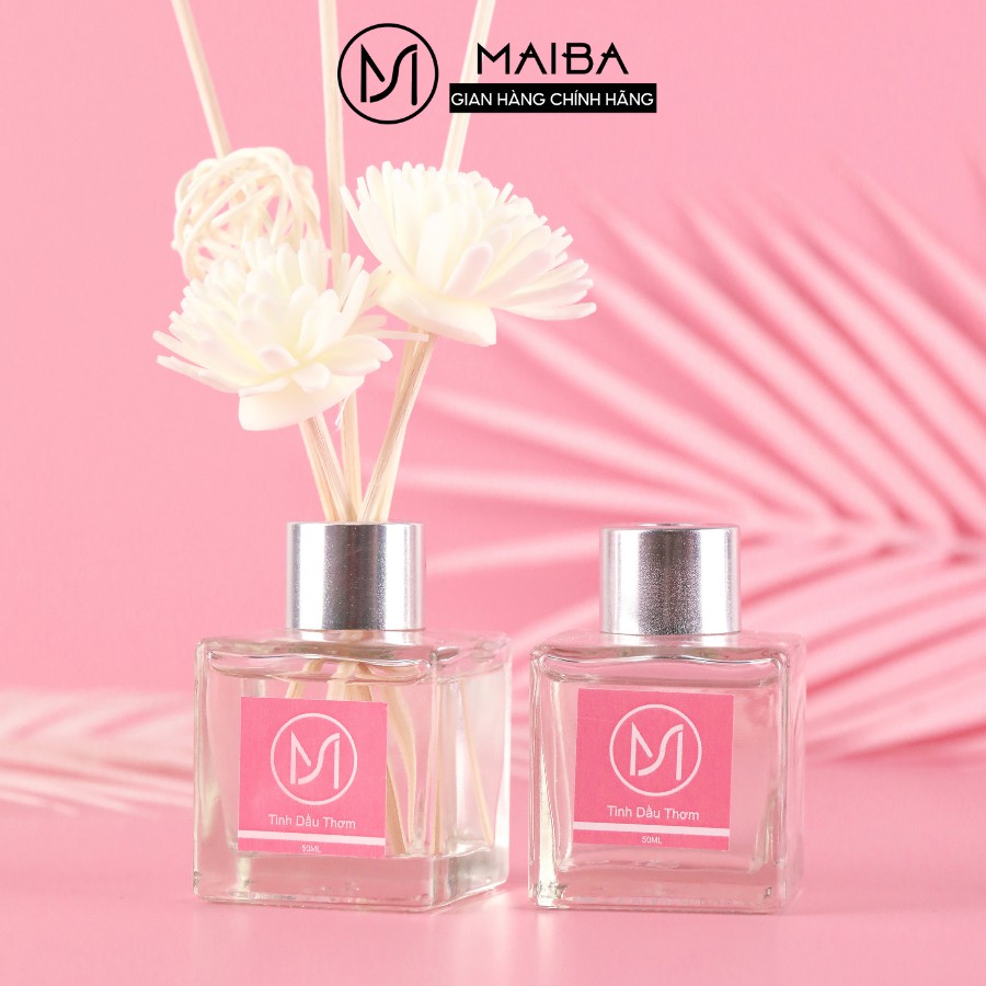 Tinh Dầu Thơm Thiên Nhiên WIACHNN 50ml Để Phòng Que Gỗ Tự Khuếch Tán Thanh Lọc Khử Mùi Không Khí