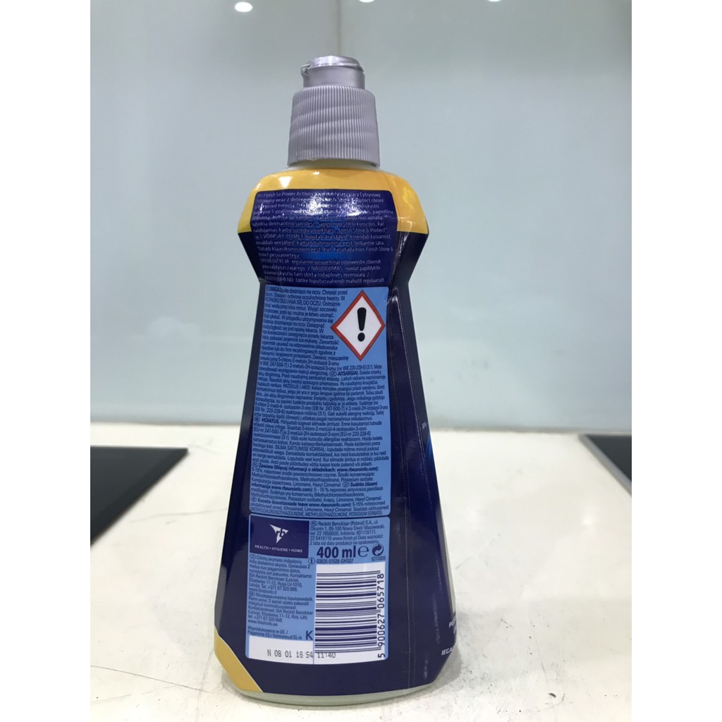 Nước làm bóng Finish 400ml - dùng cho máy rửa chén bát