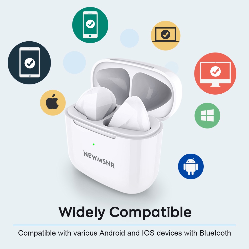 Tai nghe nhét tai Newmsnr Bluetooth không dây TWS-09 chống thấm nước ipx5 có micro nhỏ gọn chất lượng cao
