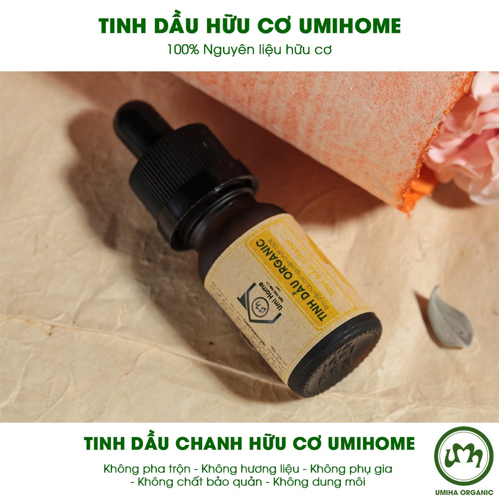 Tinh dầu Chanh hữu cơ UMIHA nguyên chất | Lemon Essential Oil 100% Organic 10ml