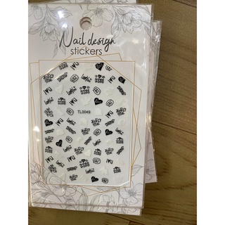 Sticker nail , stick hình dán móng tay, chữ ký