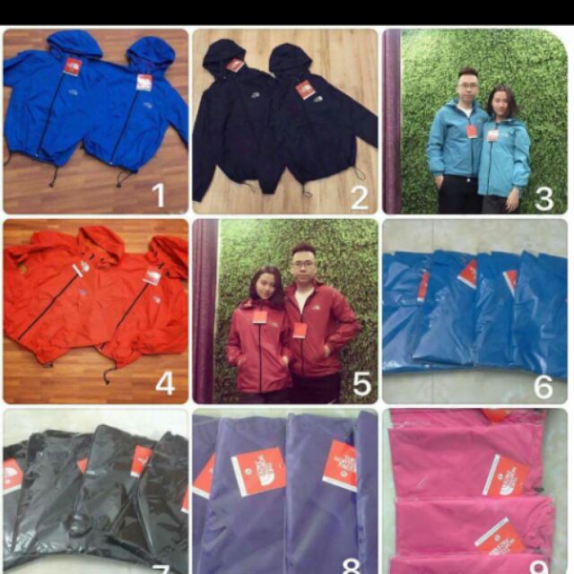 Áo gió 2 lớp northerface nam nữ