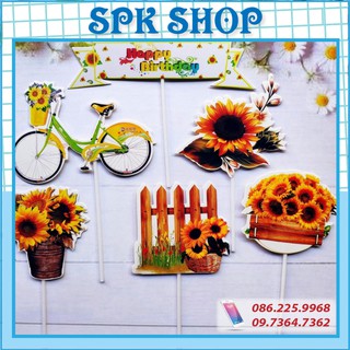 [FREESHIP❤️] Xe Đạp hoa - Set Cắm Giấy  - Xe