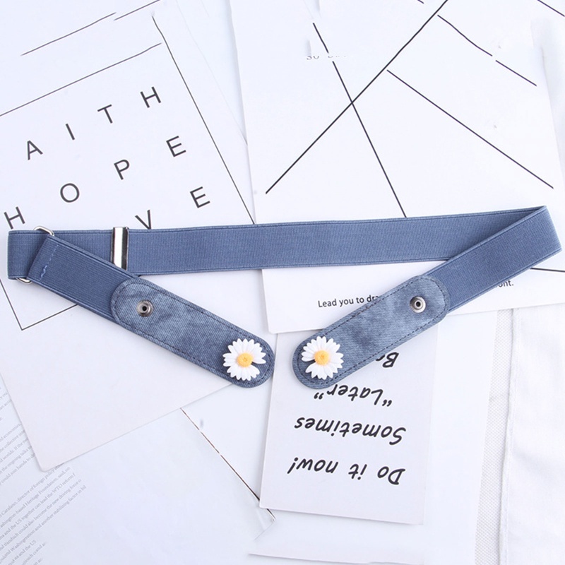 Thắt Lưng Denim Co Giãn Không Khóa Thời Trang Cho Nam Và Nữ