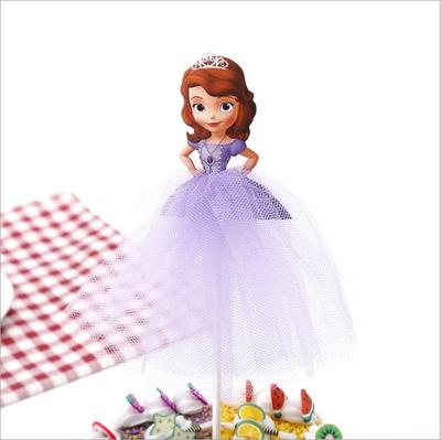 Búp bê trang trí bánh cupcake chủ đề công chúa Disney