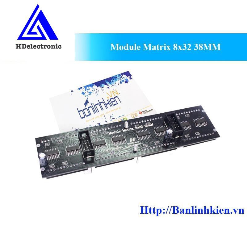 [Mô đun] Module Matrix 8x32 38MM HC595 2 Màu MT-832-595-RG zin