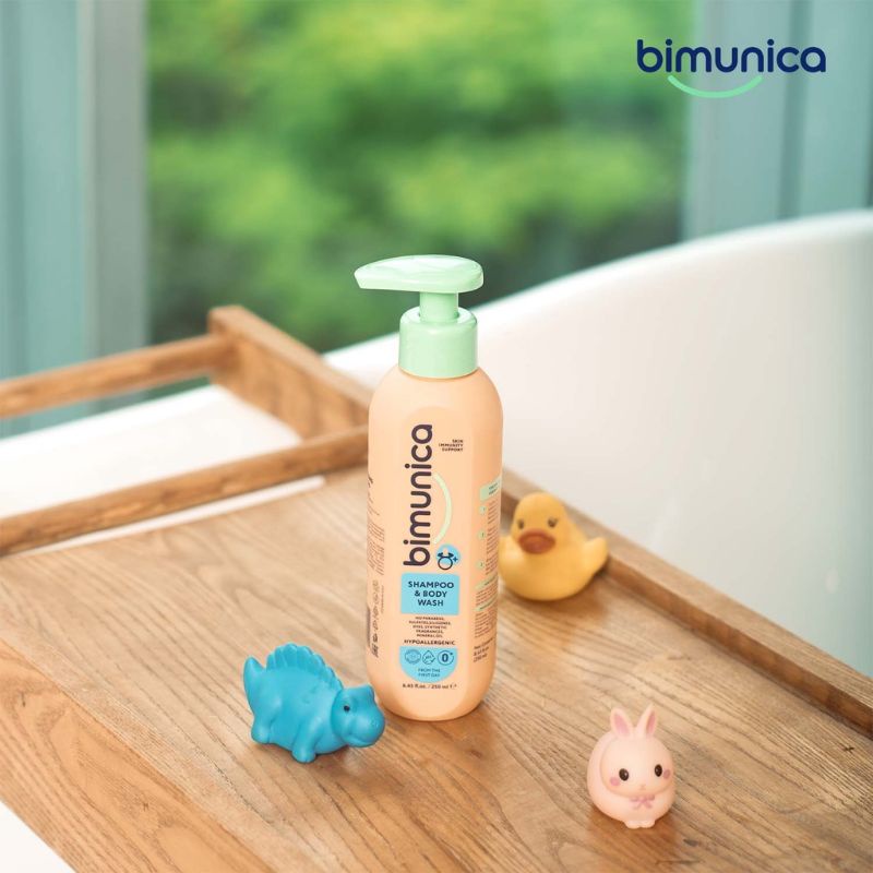 Hàng Chính Hãng Combo Sữa Tắm Gội Dưỡng Ẩm Toàn Thân BIMUNICA Cho Bé