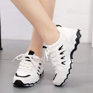 [GIÁ HỦY DIỆT-SALE SỐC] GIÀY THỂ THAO NỮ TRẮNG ĐỘN ĐẾ 3 PHÂN FULL SIZE 35-->39