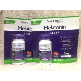 Kẹo ngậm ngủ ngon Natrol Melatonin 5mg-250 viên.