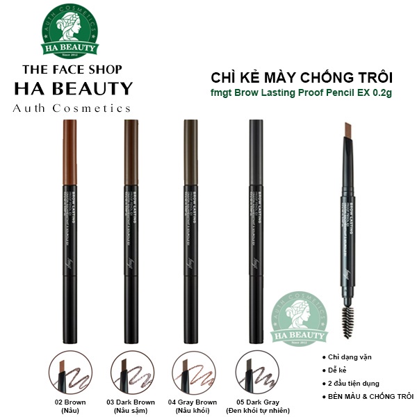 (AUTH) Chì Chân Mày Designing Eyebrow Pencil 0.3g The Face Shop