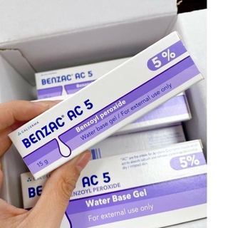 Benzac ac 5 benzoyl peroxide 5% gel hỗ trợ giảm mụn 15g