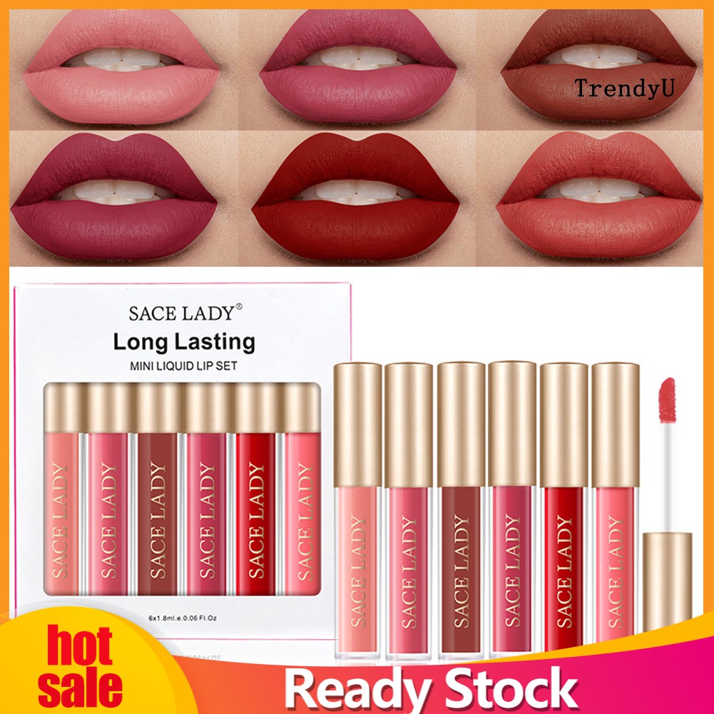 (Hàng Mới Về) Set 3 / 6 Son Môi Sace Lady Chống Thấm Nước Và Dưỡng Ẩm Cao Cấp | BigBuy360 - bigbuy360.vn