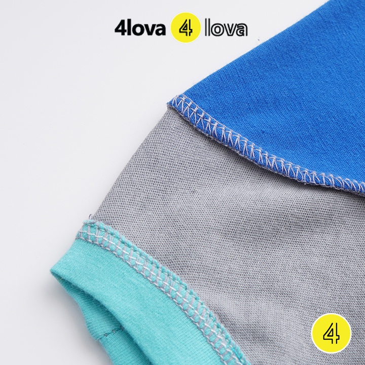 Áo thun cộc tay hoạt hình cho bé trai 4LOVA chất cotton mềm mại thoáng mát